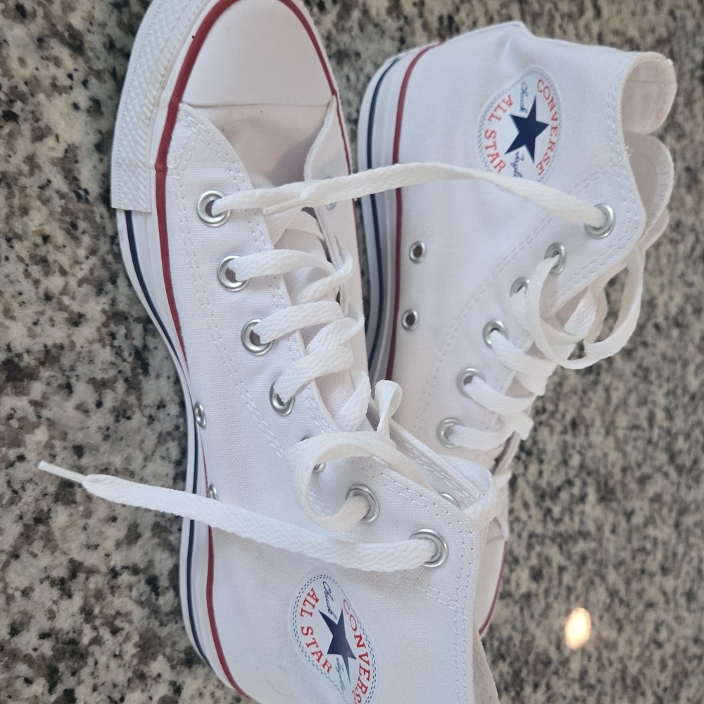 Converse White High-Top Sneakers